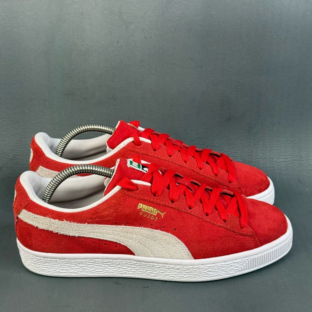 Puma Suede Classic XXI Red sneaker shoes women size 9 (Y7)